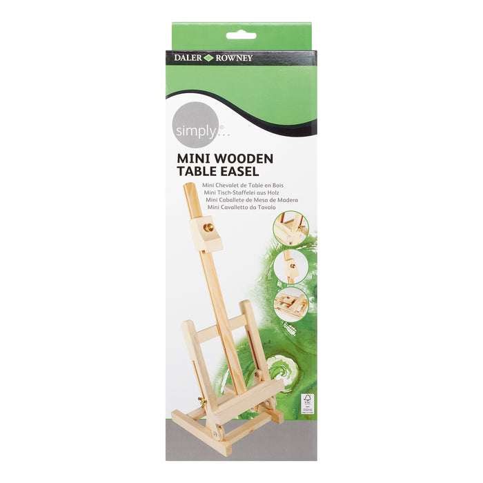 Daler-Rowney Simply Mini Wooden Table Easel with Collapsible Base