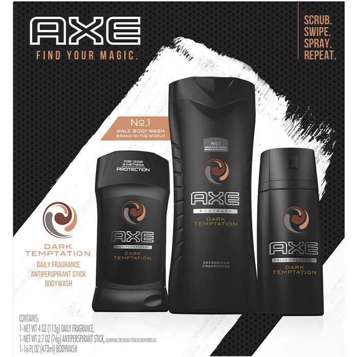 AXE Regimen Gift Set for Men Dark Temptation 3 Pc