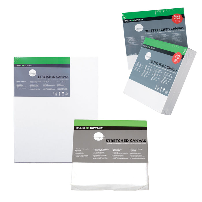 Daler-Rowney Simply Panel Canvas Pack, 11" x 14", 3 Pieces