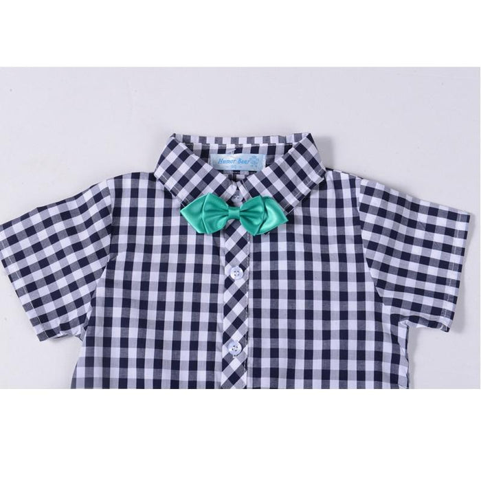 Summer Baby Boy  Clothes Sets Sleeveless  T-Shirt & Camo Shorts (2 Pcs Set)